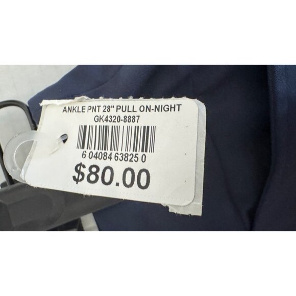 NWT Tail White Label Size 16 Womens Navy Golf UPF 50+ Pull-On Ankle Pants - Picture 15 of 16